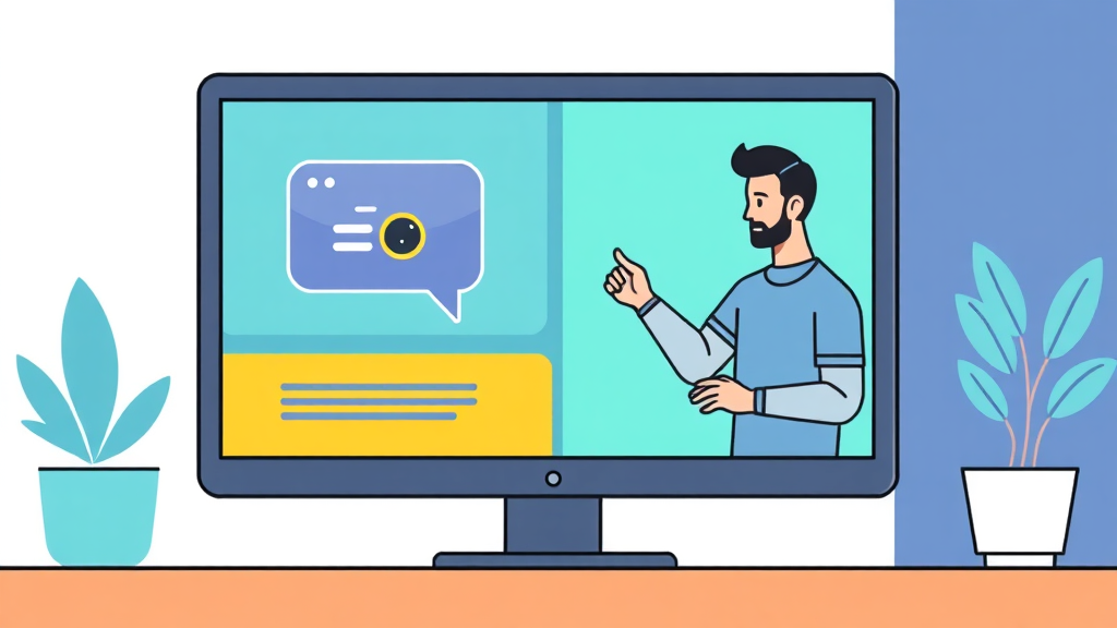 Chatbot icon with personal trainer