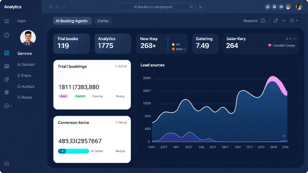 AI booking agent performance analytics dashboard