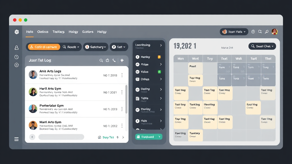 AI chat logs on martial arts gym dashboard