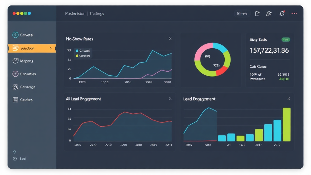 AI gym analytics dashboard showing conversion trends