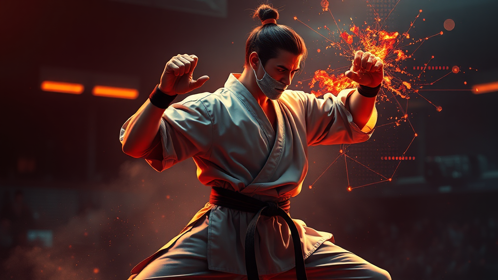 Martial artist with AI interface for lead capture