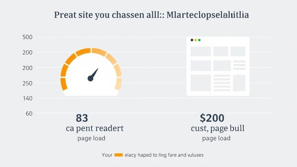 Graph comparing website page load times