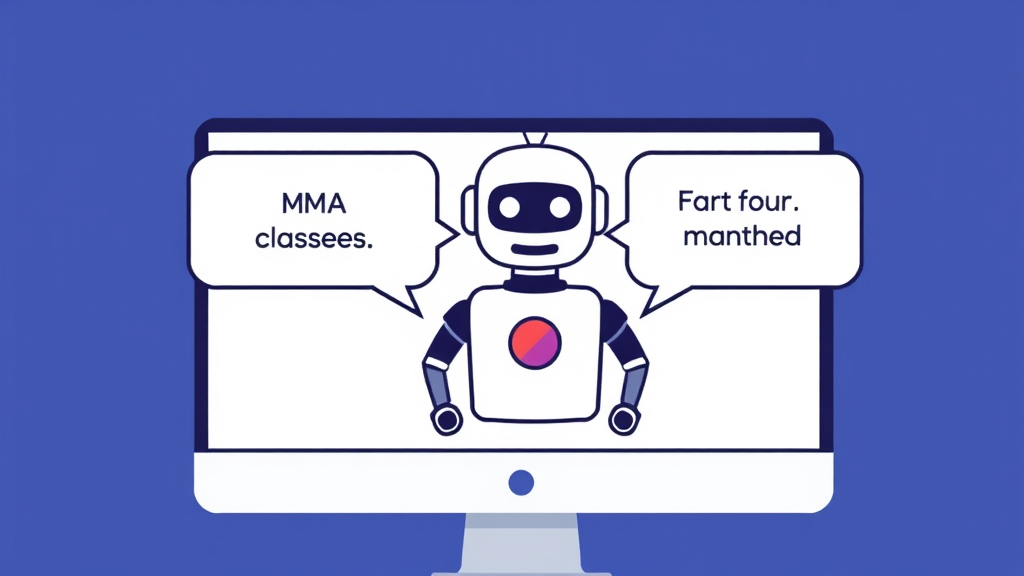 AI receptionist chat for MMA class bookings