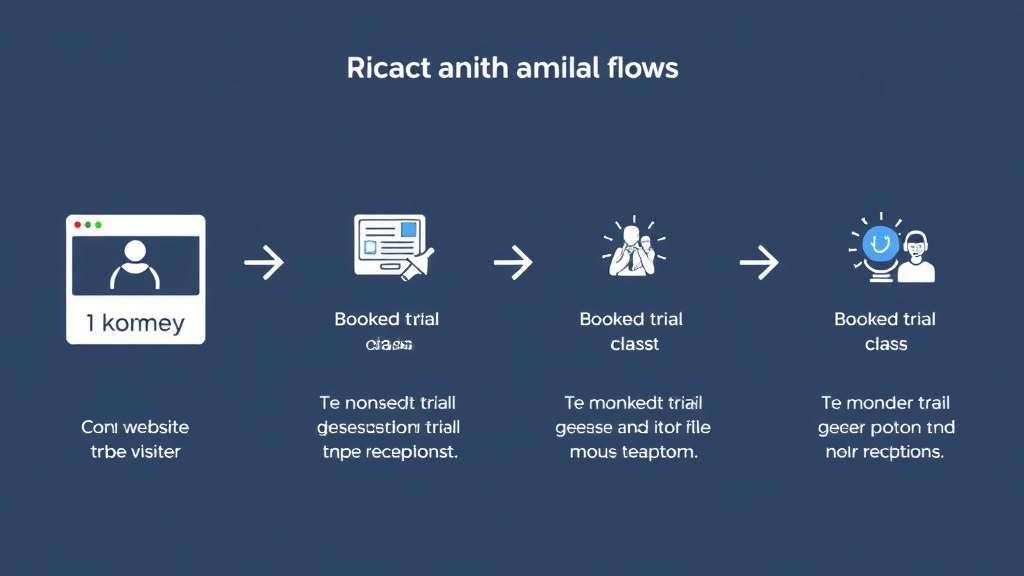 MMA gym lead conversion flow with AI receptionist