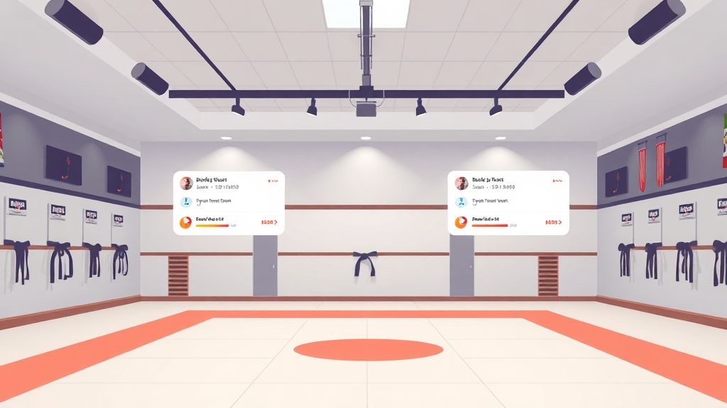 Modern martial arts studio with AI chat