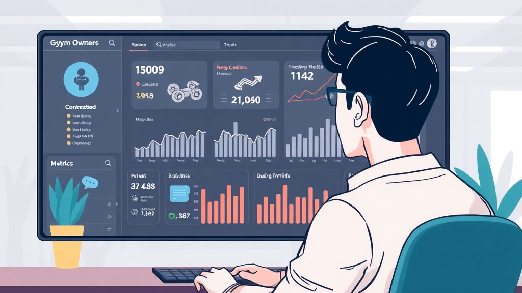Gym owner viewing AI receptionist dashboard