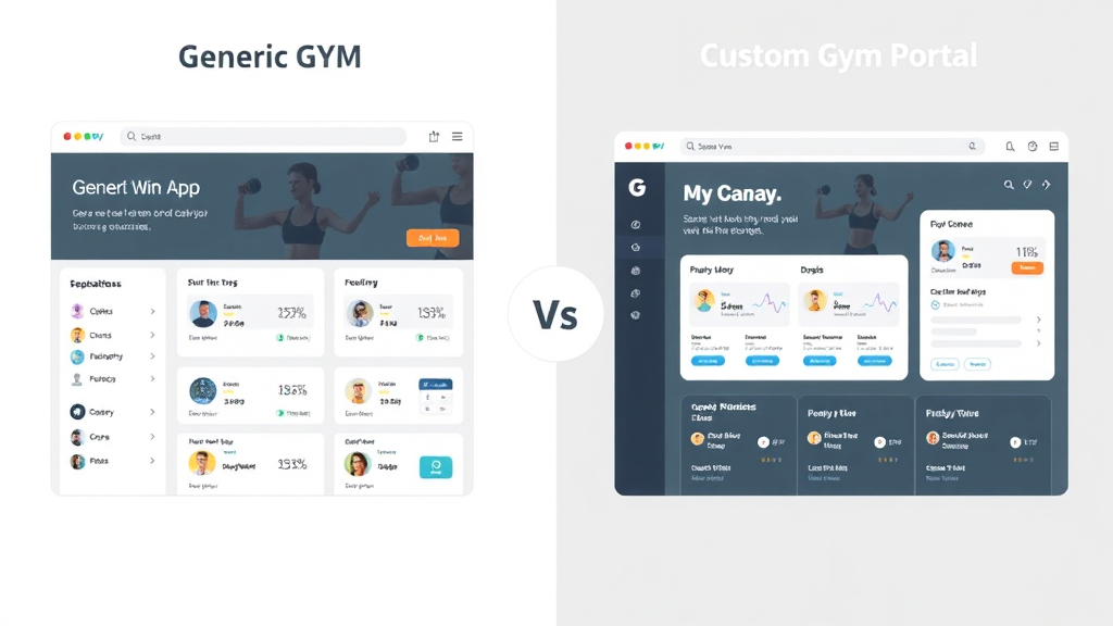 Generic vs custom gym portal interface