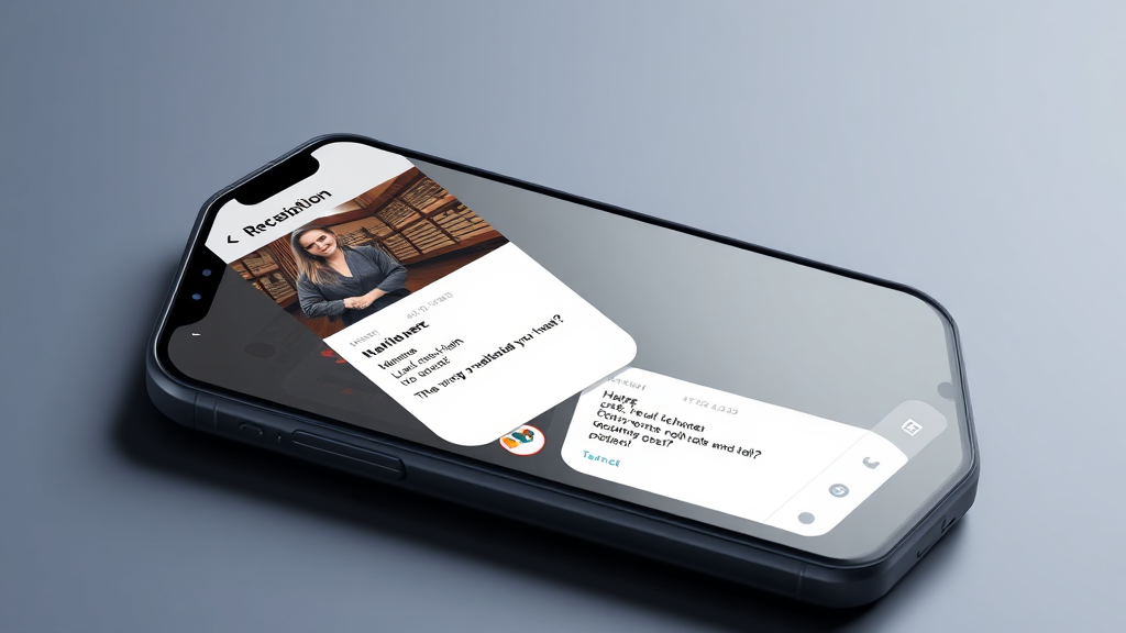 AI receptionist on phone for gym