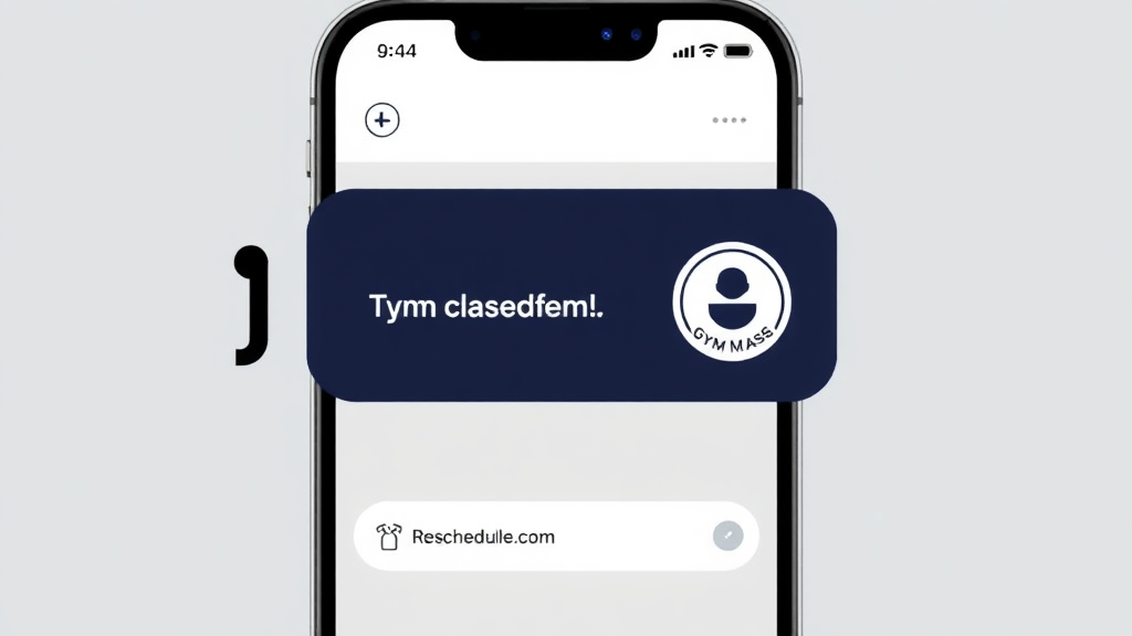 AI chat interface confirming gym class rescheduling