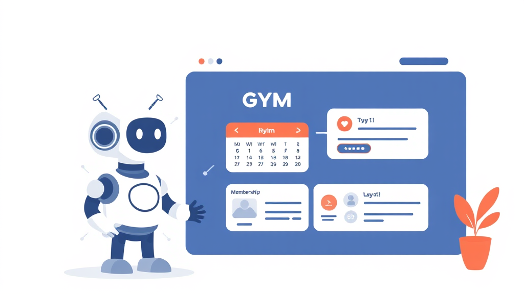 AI chatbot on gym website for lead generation